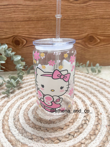 Spring Kitty Acrylic can