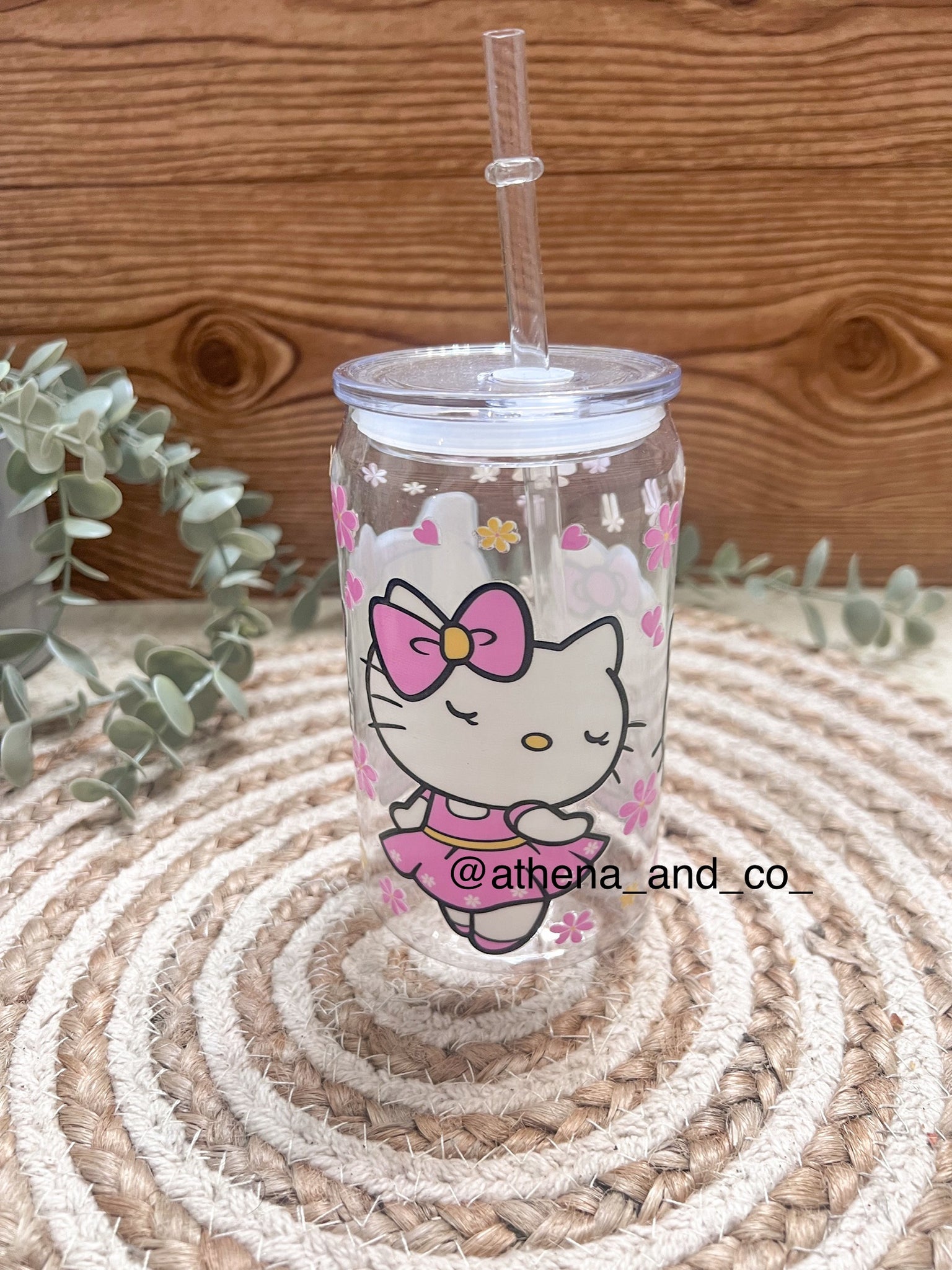 Spring Kitty Acrylic can