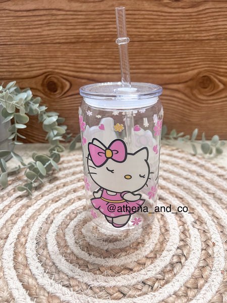 Spring Kitty Acrylic can